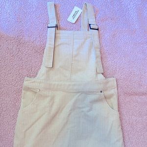F21 Corduroy Overall Dress (Never Worn)